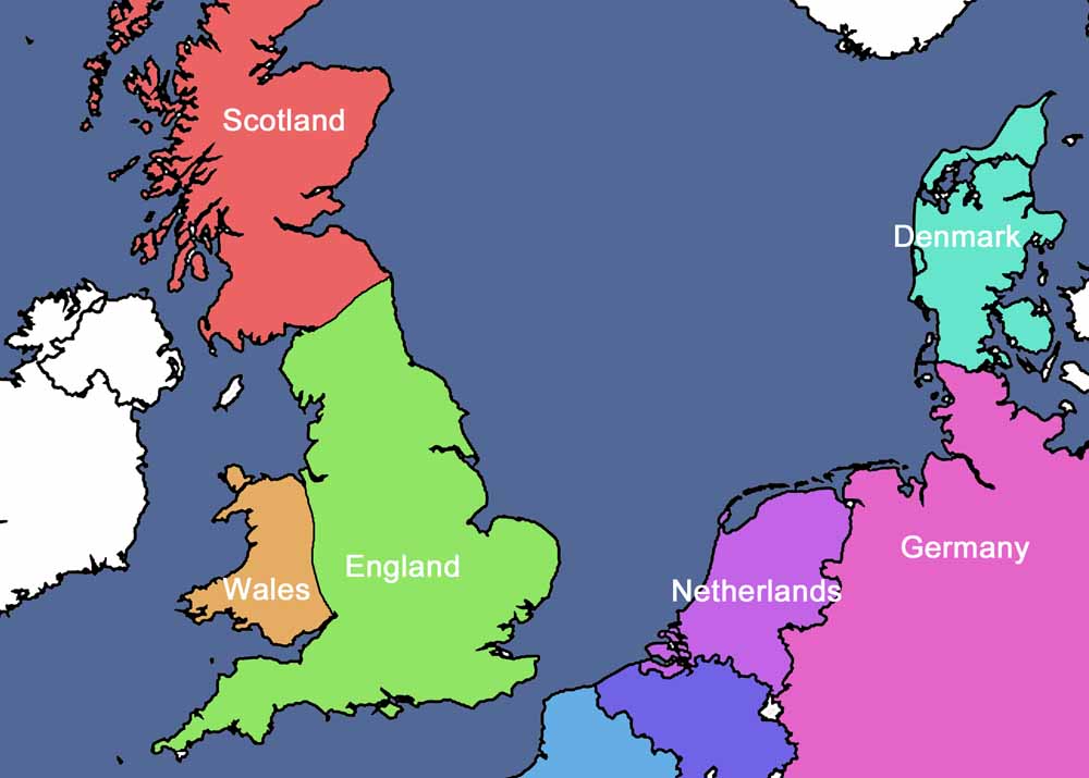 Map Of Anglo Saxon Kingdoms